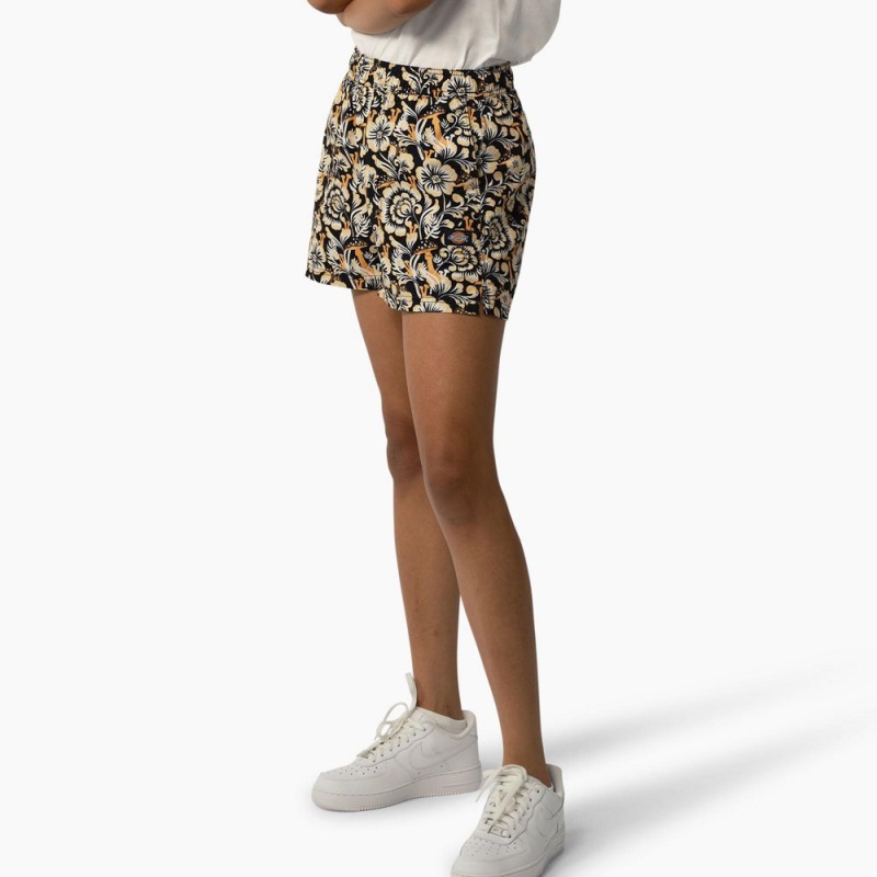 Brown Dickies Roseburg Women's Shorts | 926-VSFWZU