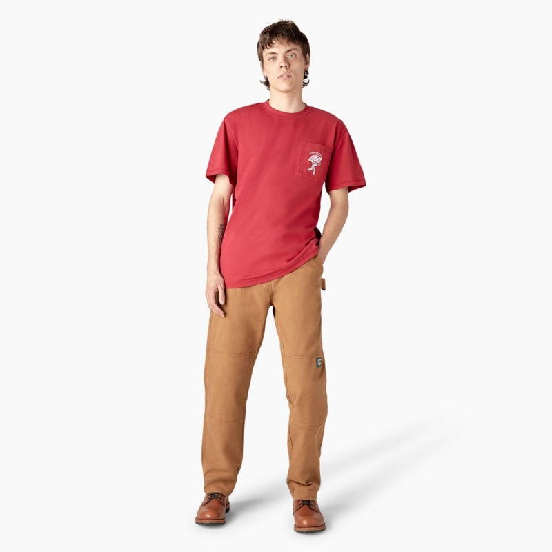 Brown Dickies x Jameson Double Knee Men's Pants | 947-LNJQBD