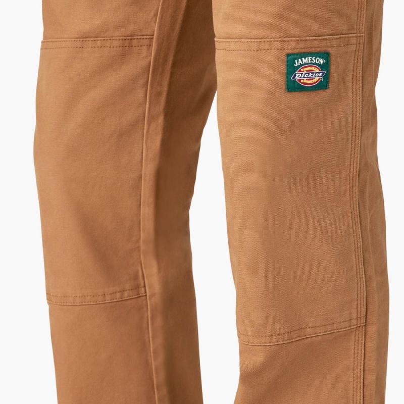 Brown Dickies x Jameson Double Knee Men's Pants | 947-LNJQBD