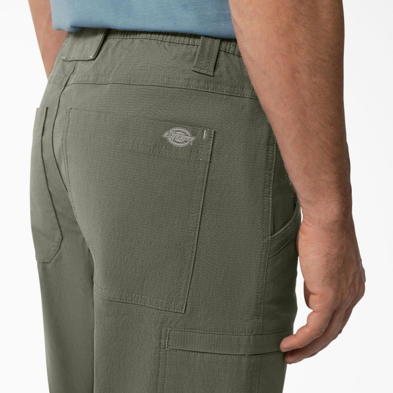 Green Dickies Cooling Regular Fit Ripstop Men's Cargo Pants | 895-QLVFMP