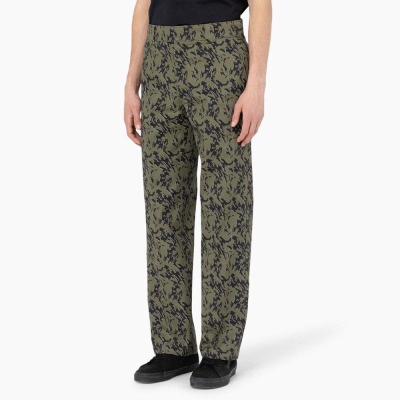 Green Dickies Drewsey Relaxed Fit Men's Work Pants | 620-JLIRGK