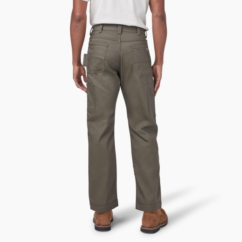 Green Dickies FLEX DuraTech Relaxed Fit Duck Men's Pants | 492-DTUEXZ