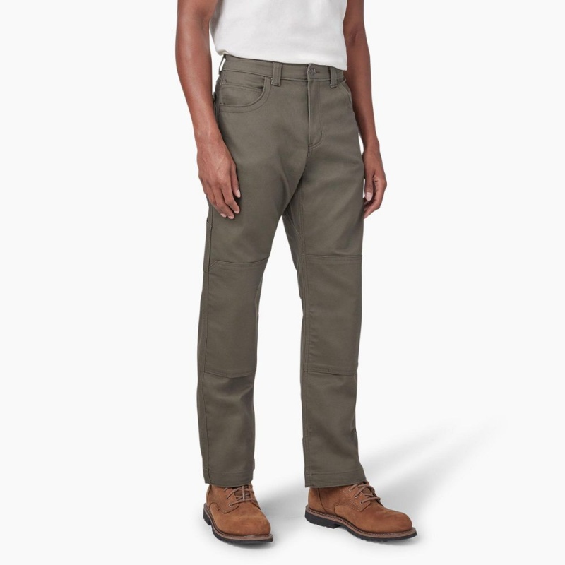 Green Dickies FLEX DuraTech Relaxed Fit Duck Men's Pants | 492-DTUEXZ