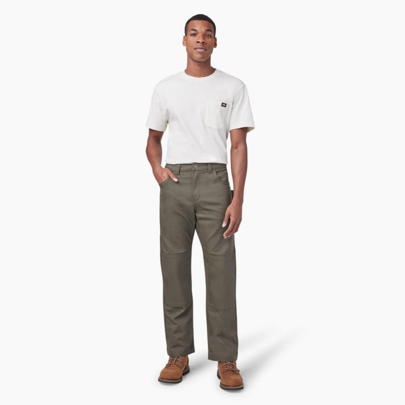 Green Dickies FLEX DuraTech Relaxed Fit Duck Men's Pants | 492-DTUEXZ