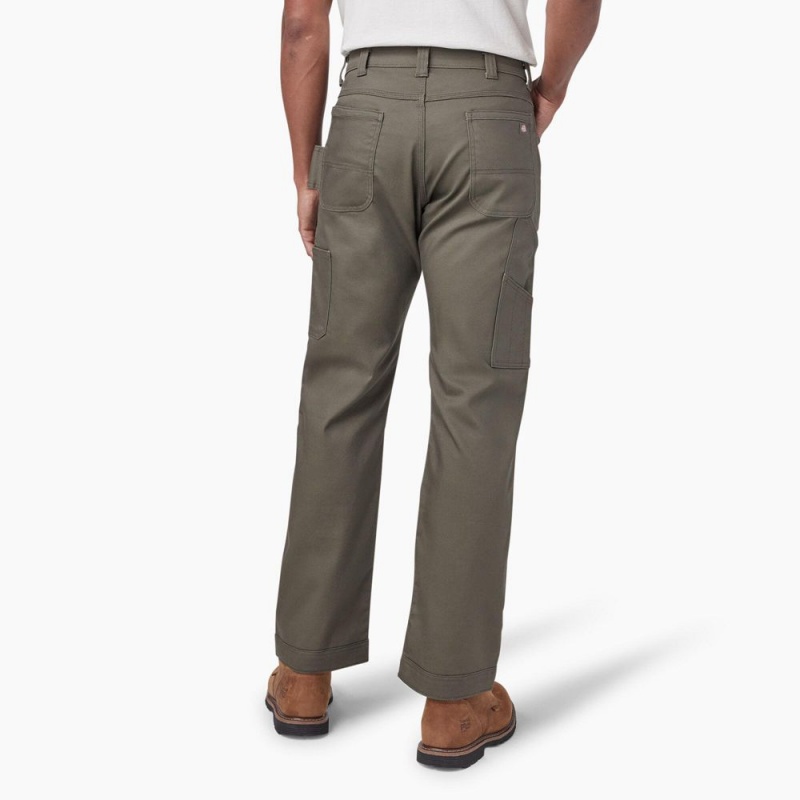 Green Dickies FLEX DuraTech Relaxed Fit Duck Men's Pants | 492-DTUEXZ