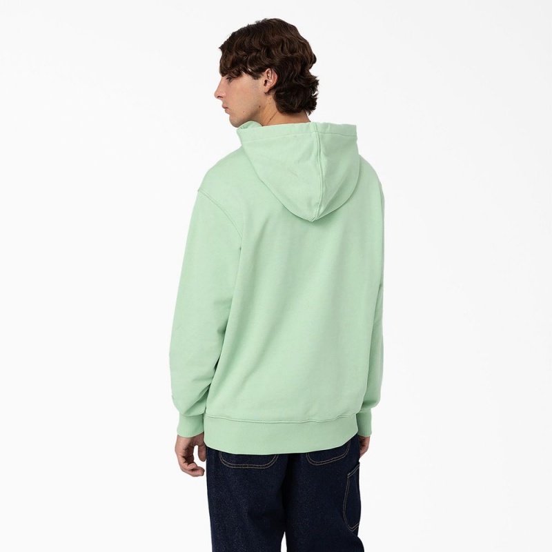 Green Dickies Greensburg Graphic Men's Hoodie | 917-UYOCFS