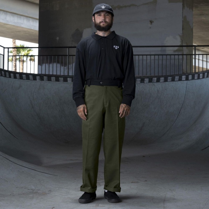 Green Dickies Ronnie Sandoval Loose Fit Double Knee Men's Pants | 601-SLAECG