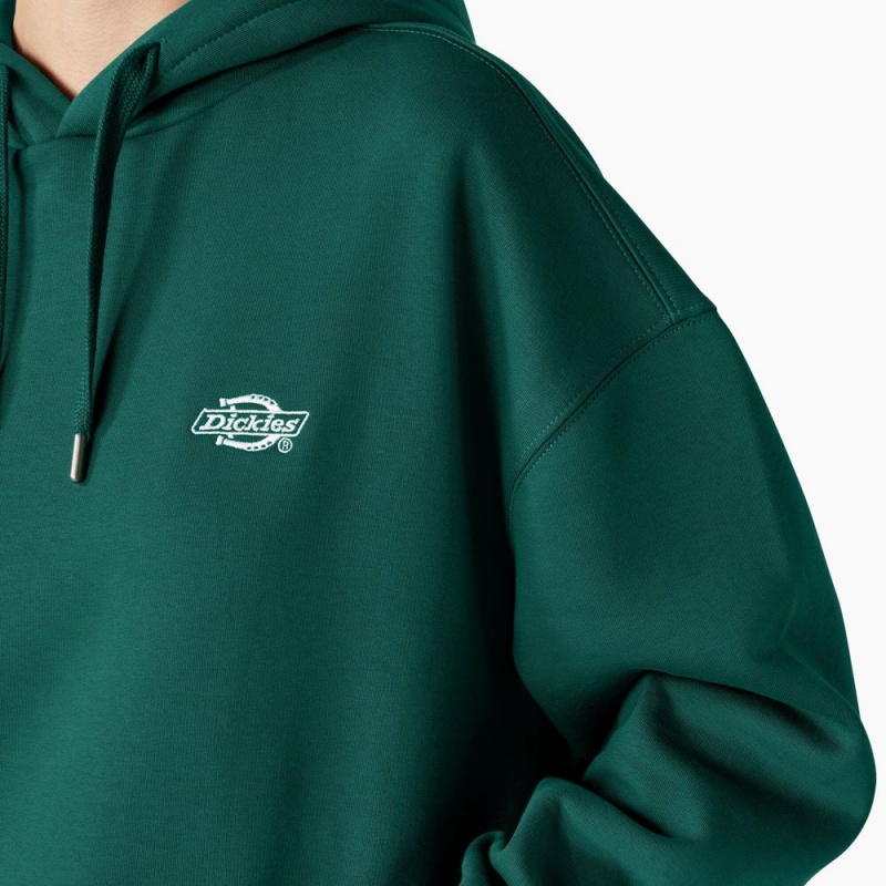 Green Dickies Summerdale Women's Hoodie | 690-SBQLWV