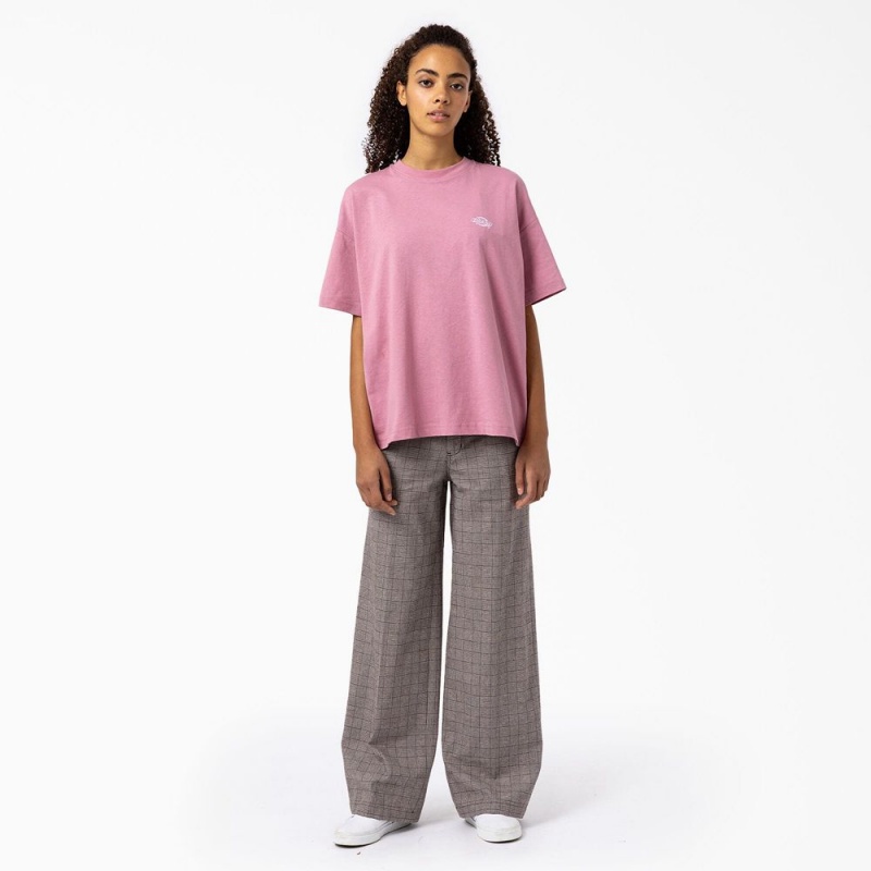 Grey Dickies Bakerhill High Rise Wide Leg Women's Pants | 083-OSEIDQ