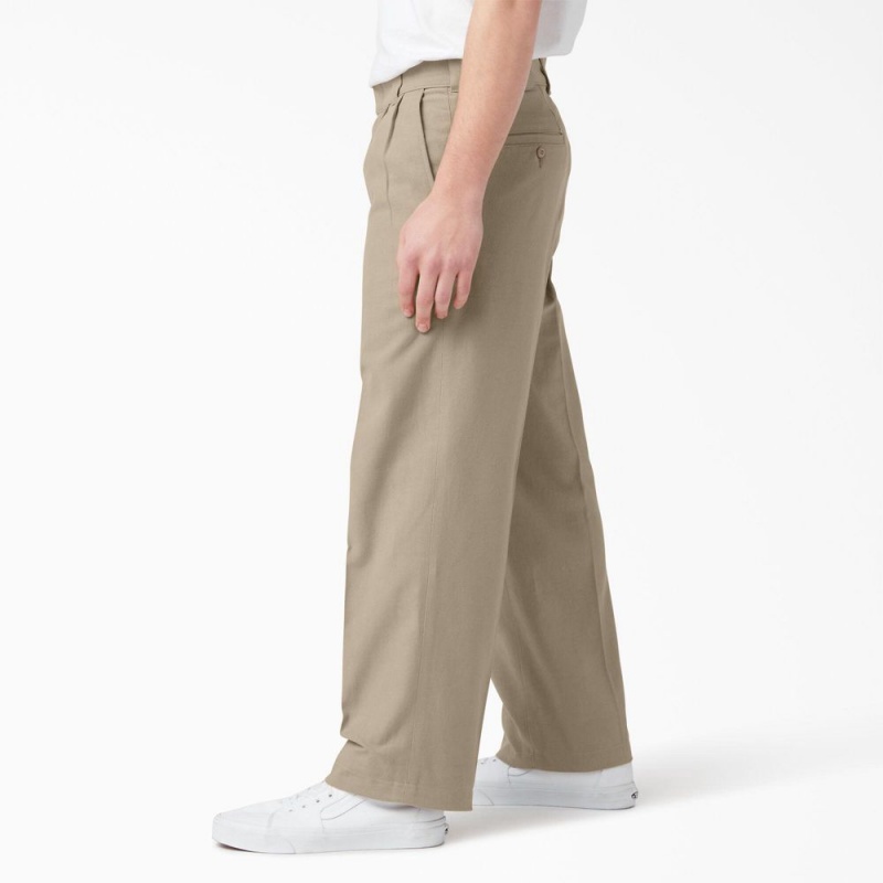 Grey Dickies Chatom Regular Fit Tapered Leg Men's Pants | 504-PNCWSL