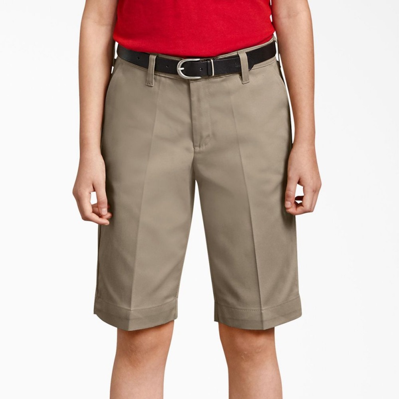 Grey Dickies Classic Fit Bermuda Kids' Shorts | 523-HXOELS