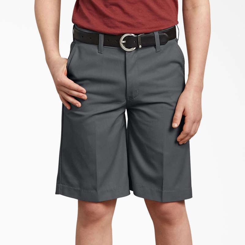 Grey Dickies Classic Fit Kids' Shorts | 852-TCUZDR