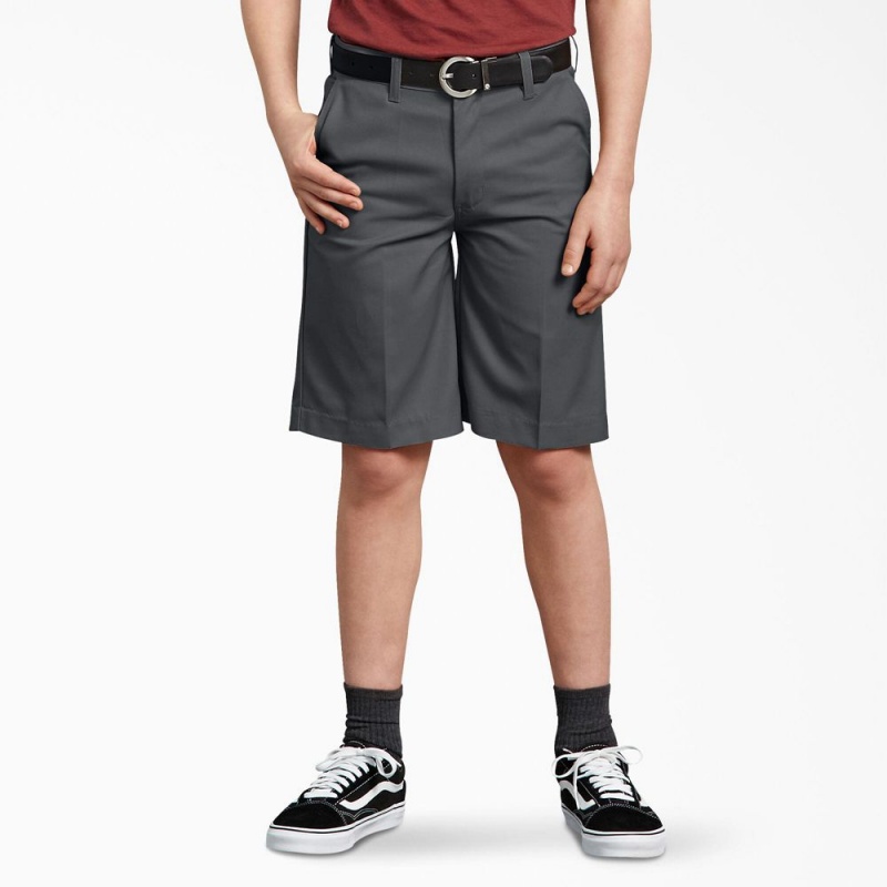 Grey Dickies Classic Fit Kids\' Shorts | 852-TCUZDR