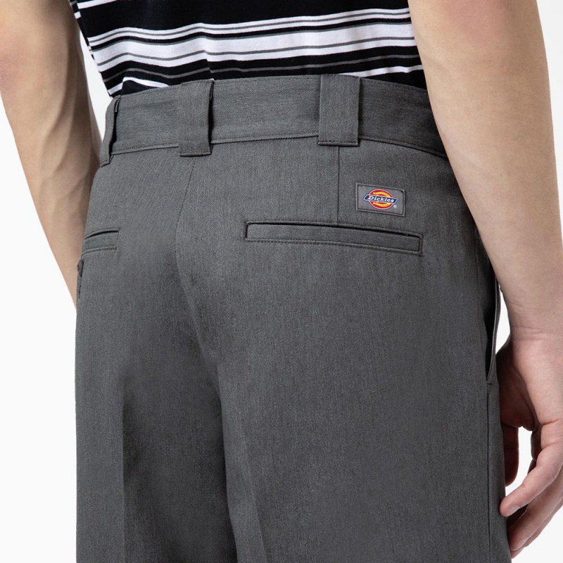 Grey Dickies Deatsville Regular Fit Men's Work Pants | 961-OYBNGF