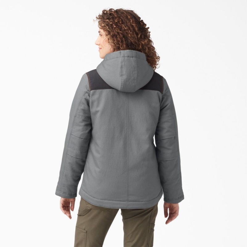 Grey Dickies DuraTech Renegade Insulated Women's Jacket | 302-VYEJBS