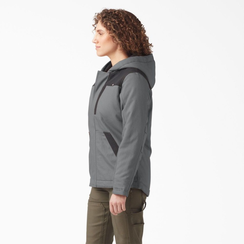 Grey Dickies DuraTech Renegade Insulated Women's Jacket | 302-VYEJBS