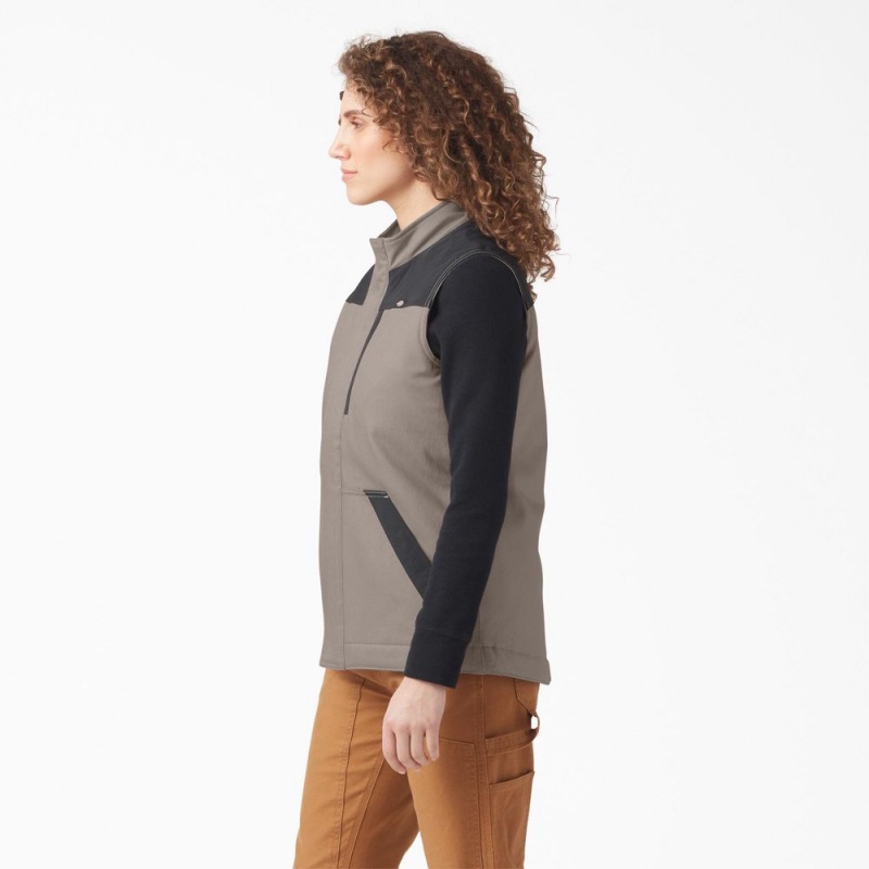 Grey Dickies DuraTech Renegade Women's Vest | 078-HQBCEZ