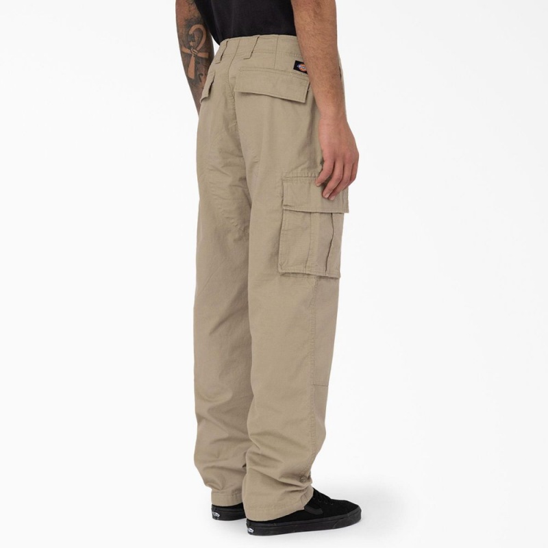 Grey Dickies Eagle Bend Relaxed Fit Double Knee Men's Cargo Pants | 709-ZAMVJF