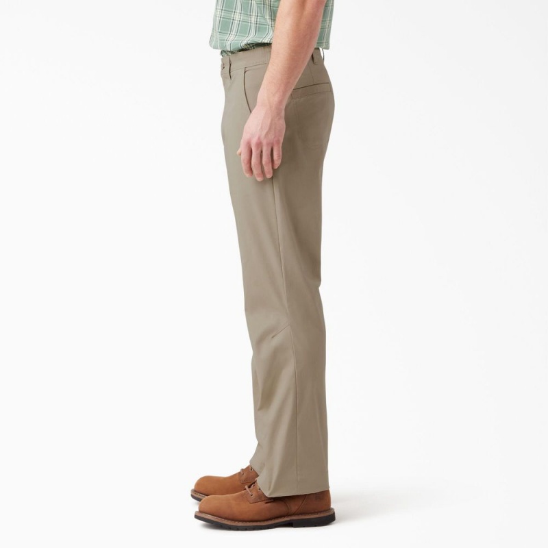 Grey Dickies FLEX Cooling Relaxed Fit Men's Pants | 963-UALRGY