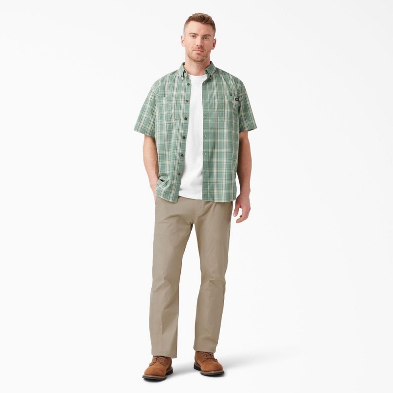 Grey Dickies FLEX Cooling Relaxed Fit Men's Pants | 963-UALRGY