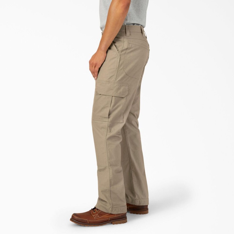 Grey Dickies FLEX DuraTech Relaxed Fit Ripstop Men's Cargo Pants | 168-RTWEUG