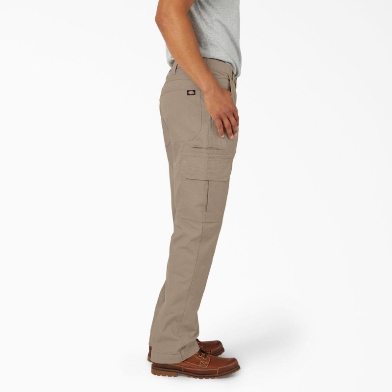 Grey Dickies FLEX DuraTech Relaxed Fit Ripstop Men's Cargo Pants | 168-RTWEUG