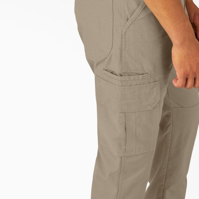 Grey Dickies FLEX DuraTech Relaxed Fit Ripstop Men's Cargo Pants | 168-RTWEUG