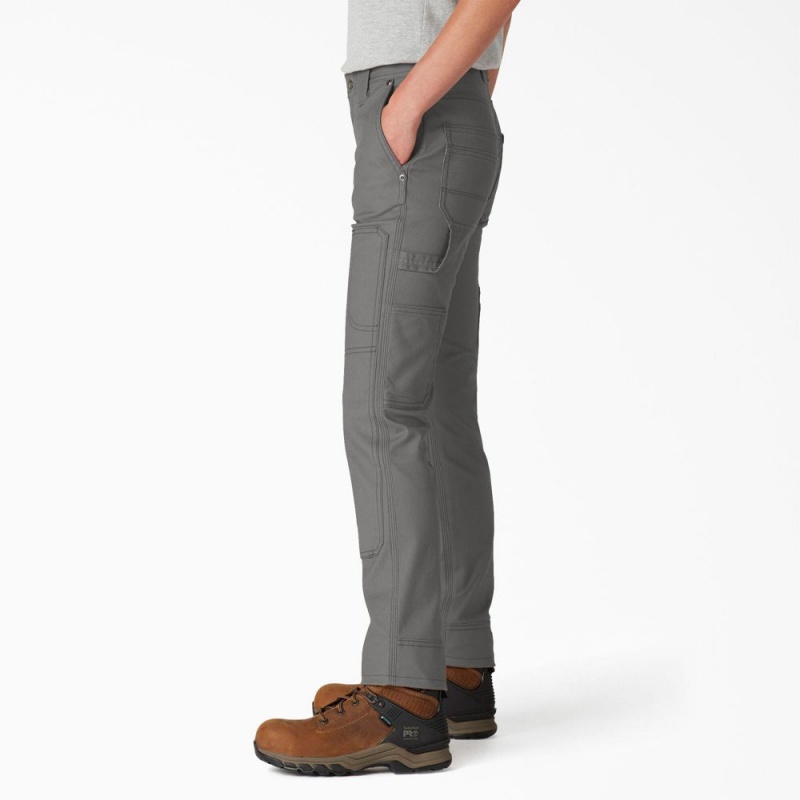 Grey Dickies FLEX DuraTech Straight Fit Women's Pants | 692-FHPICV