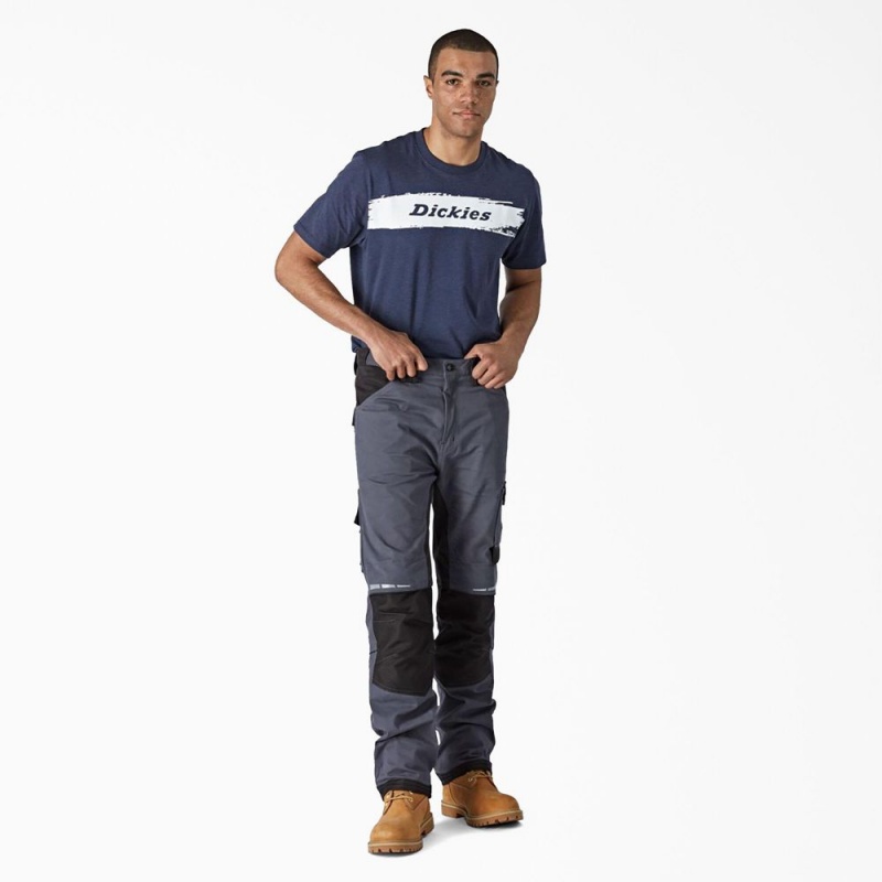 Grey Dickies FLEX Performance Workwear Regular Fit Men's Pants | 594-OBPDRT