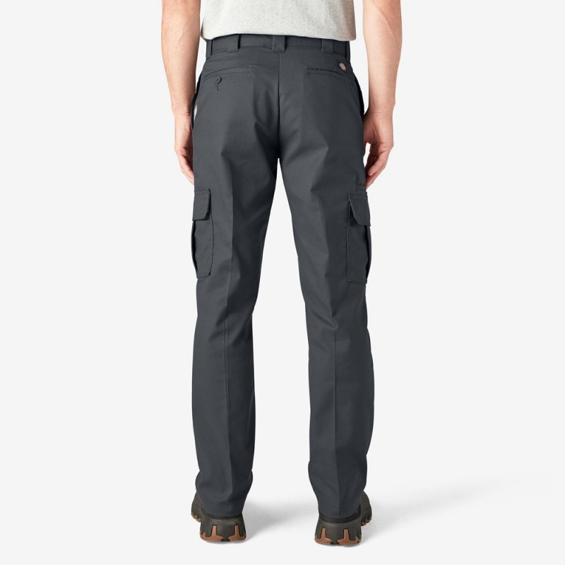 Grey Dickies FLEX Regular Fit Men's Cargo Pants | 927-TGNEAI