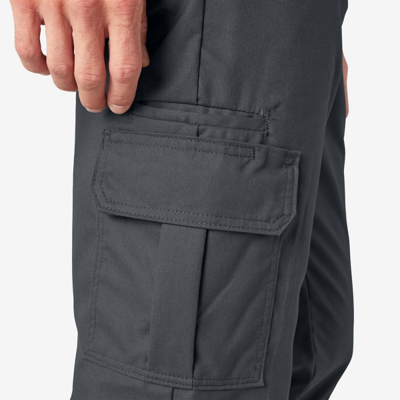 Grey Dickies FLEX Regular Fit Men's Cargo Pants | 927-TGNEAI