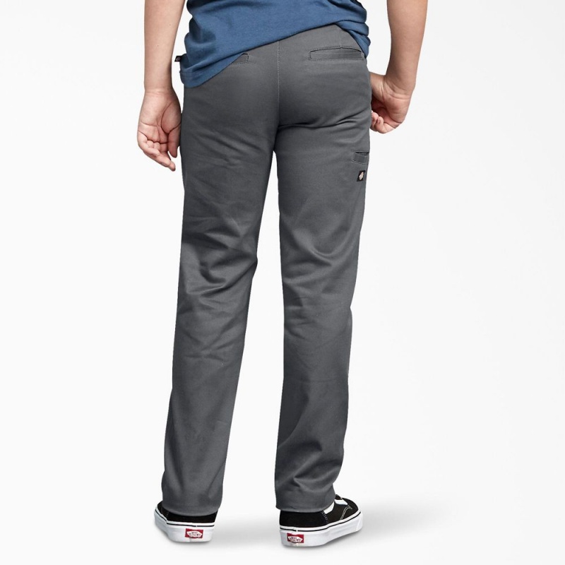 Grey Dickies FLEX Skinny Fit Kids' Pants | 783-APDHYX