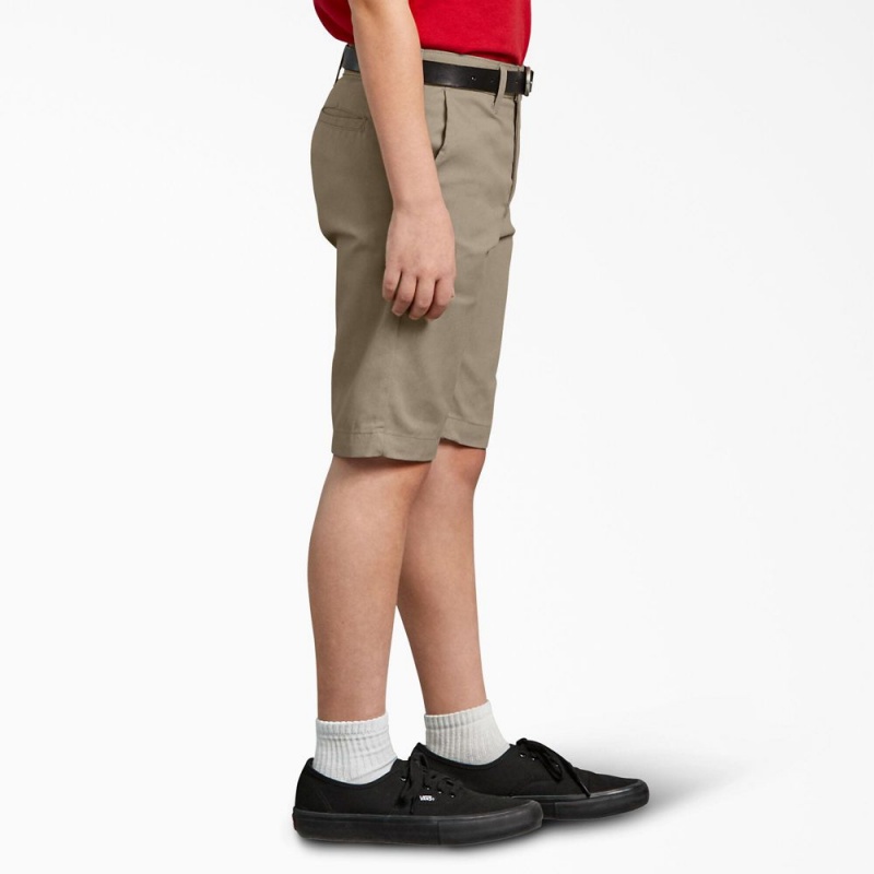 Grey Dickies FLEX Slim Fit Kids' Shorts | 416-BWFPRQ