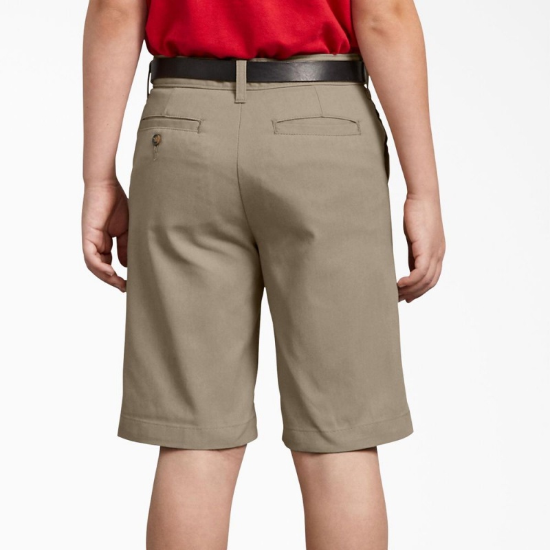 Grey Dickies FLEX Slim Fit Kids' Shorts | 416-BWFPRQ