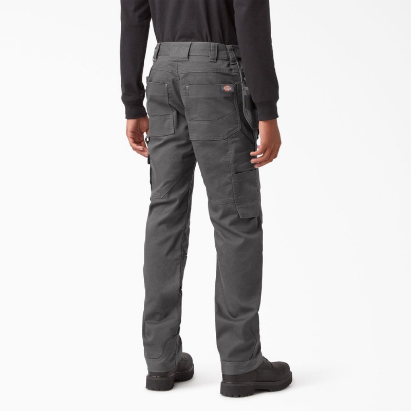 Grey Dickies FLEX Temp-iQ 365 Regular Fit Duck Men's Pants | 214-RVSFTI