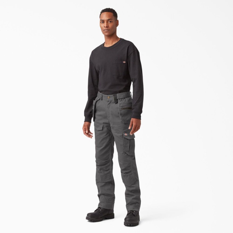 Grey Dickies FLEX Temp-iQ 365 Regular Fit Duck Men's Pants | 214-RVSFTI