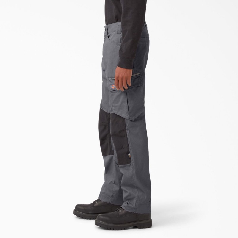 Grey Dickies FLEX Temp-iQ® 365 Regular Fit Men's Pants | 154-DOKPFY