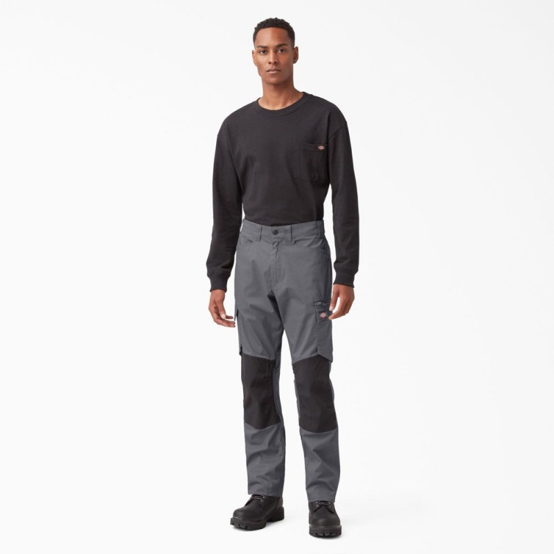 Grey Dickies FLEX Temp-iQ® 365 Regular Fit Men's Pants | 154-DOKPFY