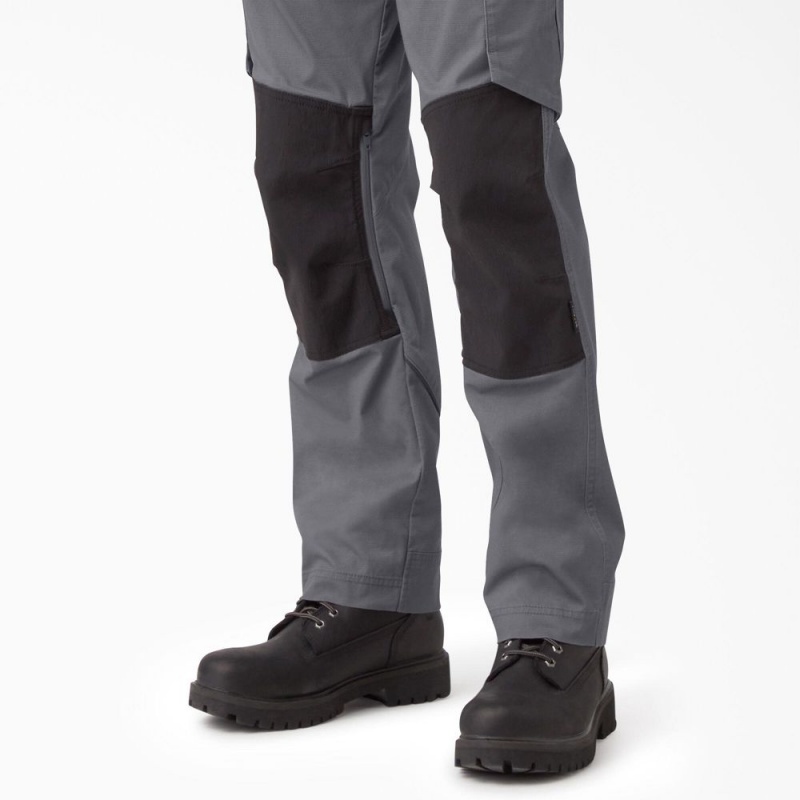 Grey Dickies FLEX Temp-iQ® 365 Regular Fit Men's Pants | 154-DOKPFY