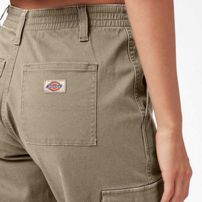 Grey Dickies High Rise Fit Jogger Women's Cargo Pants | 450-AFTMQG