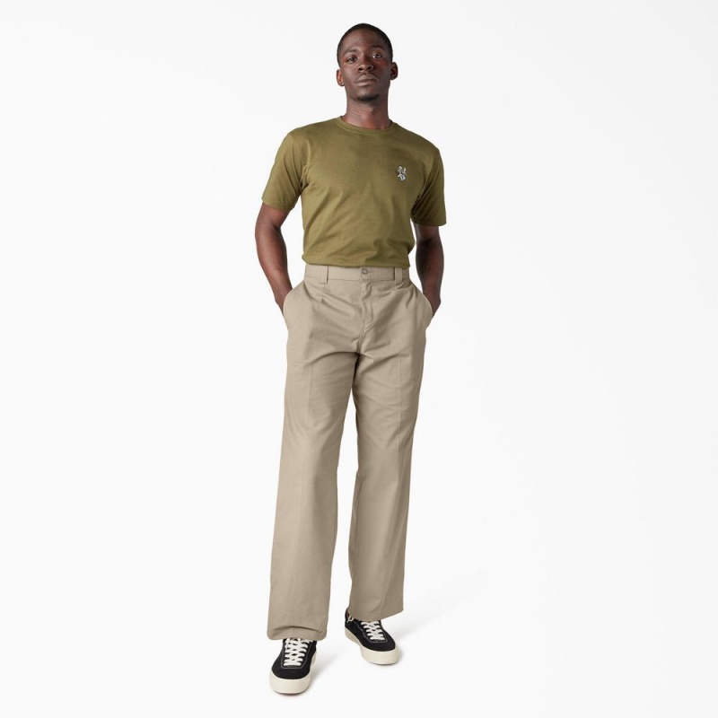 Grey Dickies Jamie Foy Loose Fit Men's Pants | 692-KSHCRV