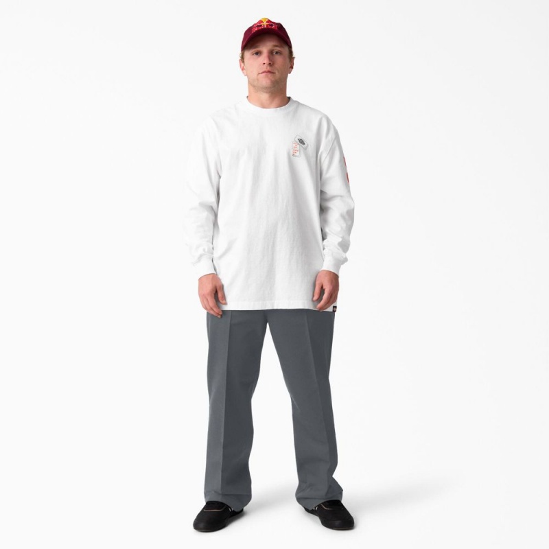 Grey Dickies Jamie Foy Loose Fit Men's Pants | 136-BRTPDQ