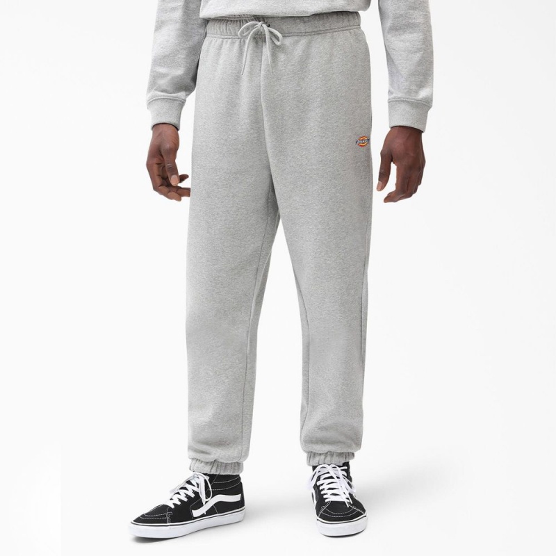 Grey Dickies Mapleton Regular Fit Fleece Sweat Men\'s Pants | 213-GQPYUI