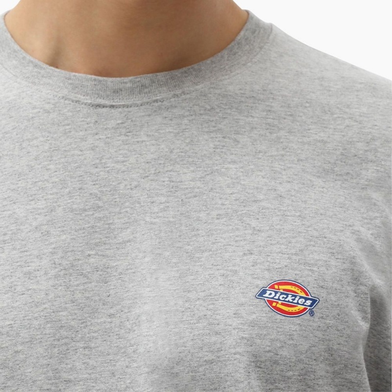 Grey Dickies Mapleton Short Sleeve Men's T-Shirt | 827-WVLOJM