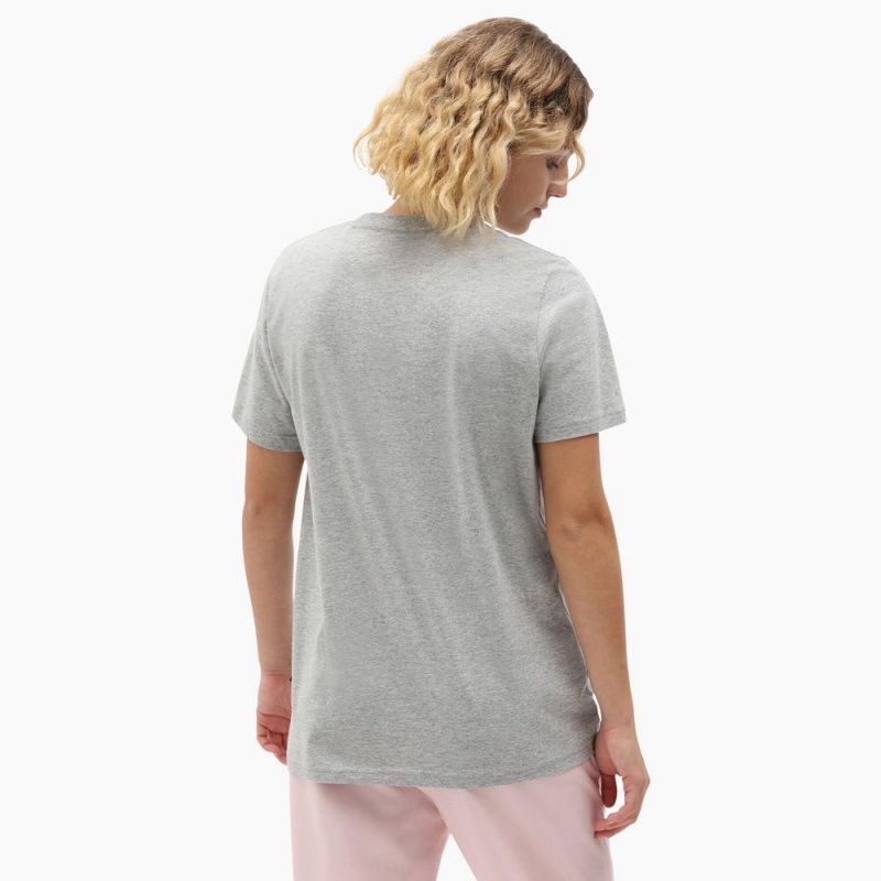 Grey Dickies Mapleton Women's T-Shirt | 324-XAVJEY