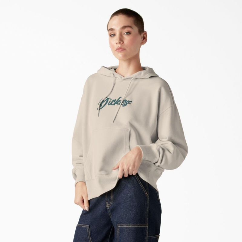 Grey Dickies Mayetta Women's Hoodie | 425-OGFUCQ