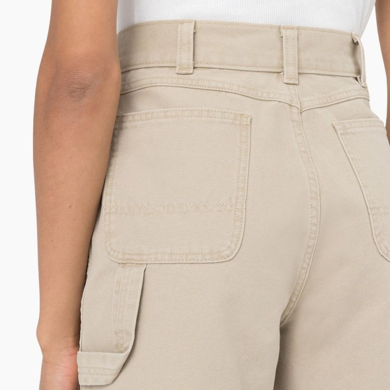 Grey Dickies Regular Fit Duck Women's Shorts | 296-MINBST