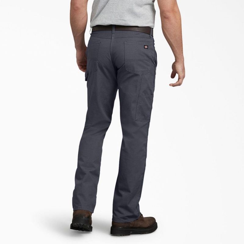 Grey Dickies Regular Fit Ripstop Carpenter Men's Pants | 347-HQICLM