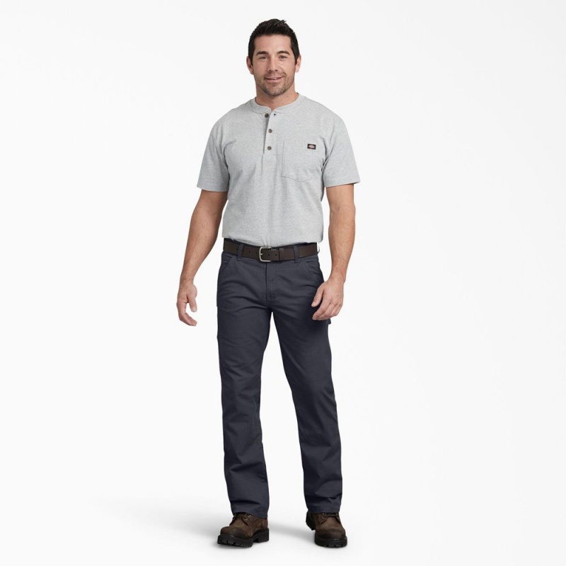 Grey Dickies Regular Fit Ripstop Carpenter Men's Pants | 347-HQICLM