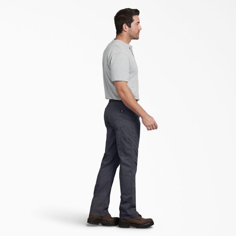 Grey Dickies Regular Fit Ripstop Carpenter Men's Pants | 347-HQICLM